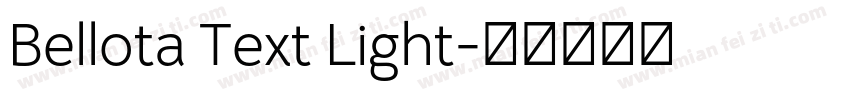 Bellota Text Light字体转换